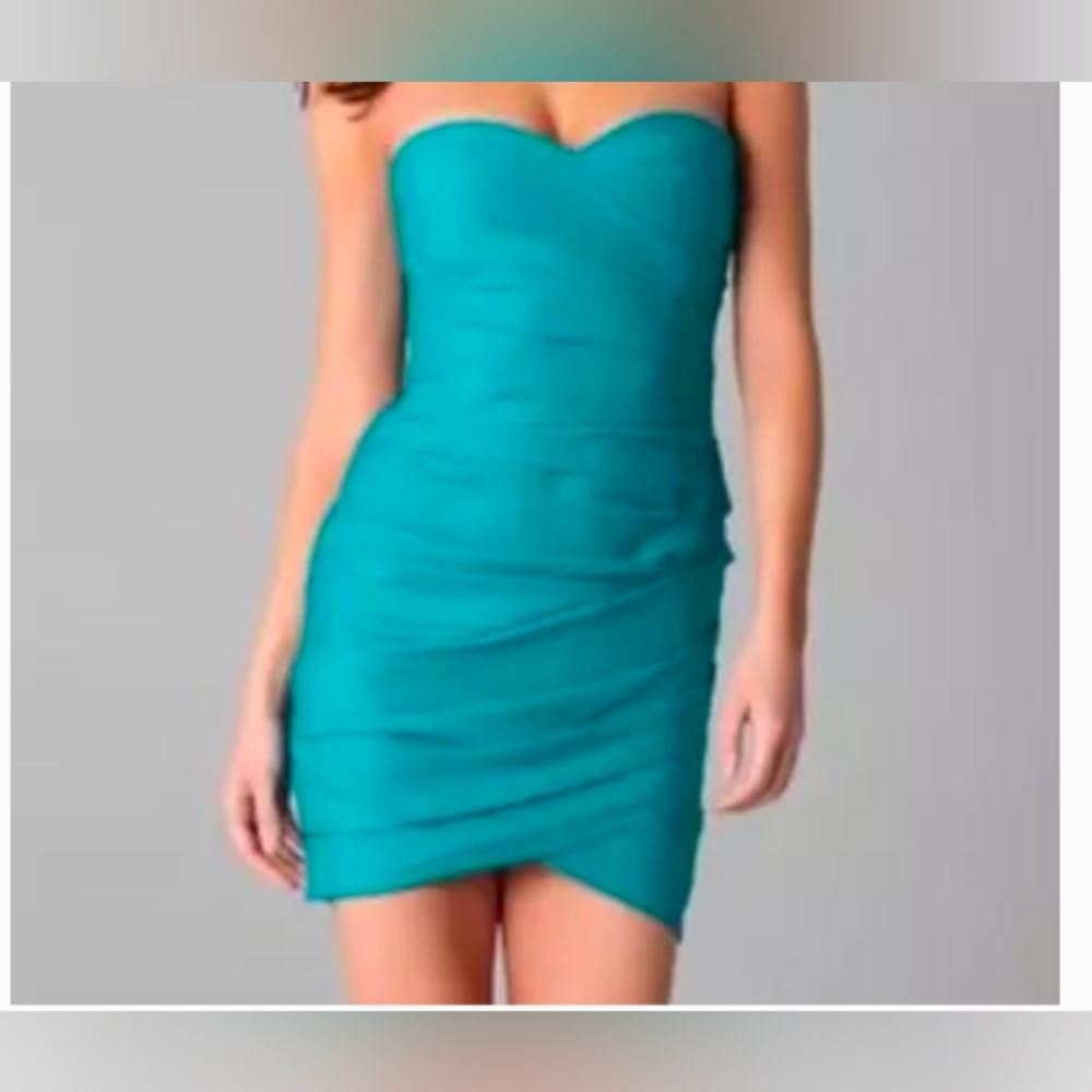 BCBG MAXAZRIA blue jade dress size 10